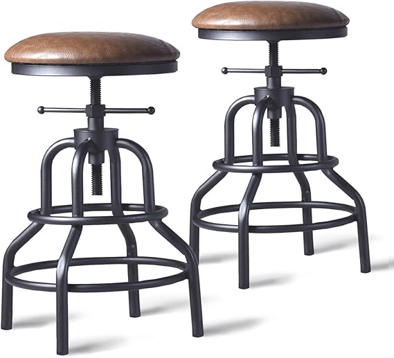 Diwhy Industrial Vintage Bar Stool,Kitchen Counter Height