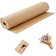 Brown Wrapping Paper Roll 30"x 1200" Craft Packing Paper for Moving Shipping, Gift Wrapping Paper, Bulletin Board Paper, Kraft Paper for Table Covering Poster Paper