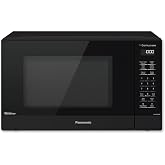 Panasonic NN-SN65KB Microwave Oven with Inverter Technology 1200W, 1.2 cu.ft. Small Genius Sensor One-Touch Cooking, Popcorn Button, Turbo Defrost-NN-SN65KB (Black)