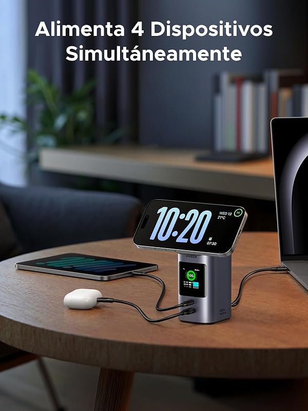 Nexode Pro Qi2 15W Power Bank 20000mAh Batería Externa USB C PD 100W — foto 5 de 8