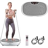 EILISON FitMaxx 3D XL Vibration Plate Exercise Machine - Whole Body Workout Vibration Platform w/Loop Bands - Lymphatic Drainage Machine for Weight Loss, Shaping, Wellness, Recovery