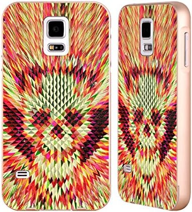 Official Ali Gulec Geo Skull Sart Geometric Gold Aluminum Bumper Slider Case for Samsung Galaxy S5 / S5 Neo