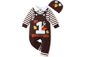 Gakizon Baby Boy Thanksgiving Clothes, My First Thanksgiving Outfits, Infant Boy Turkey Day Outfit