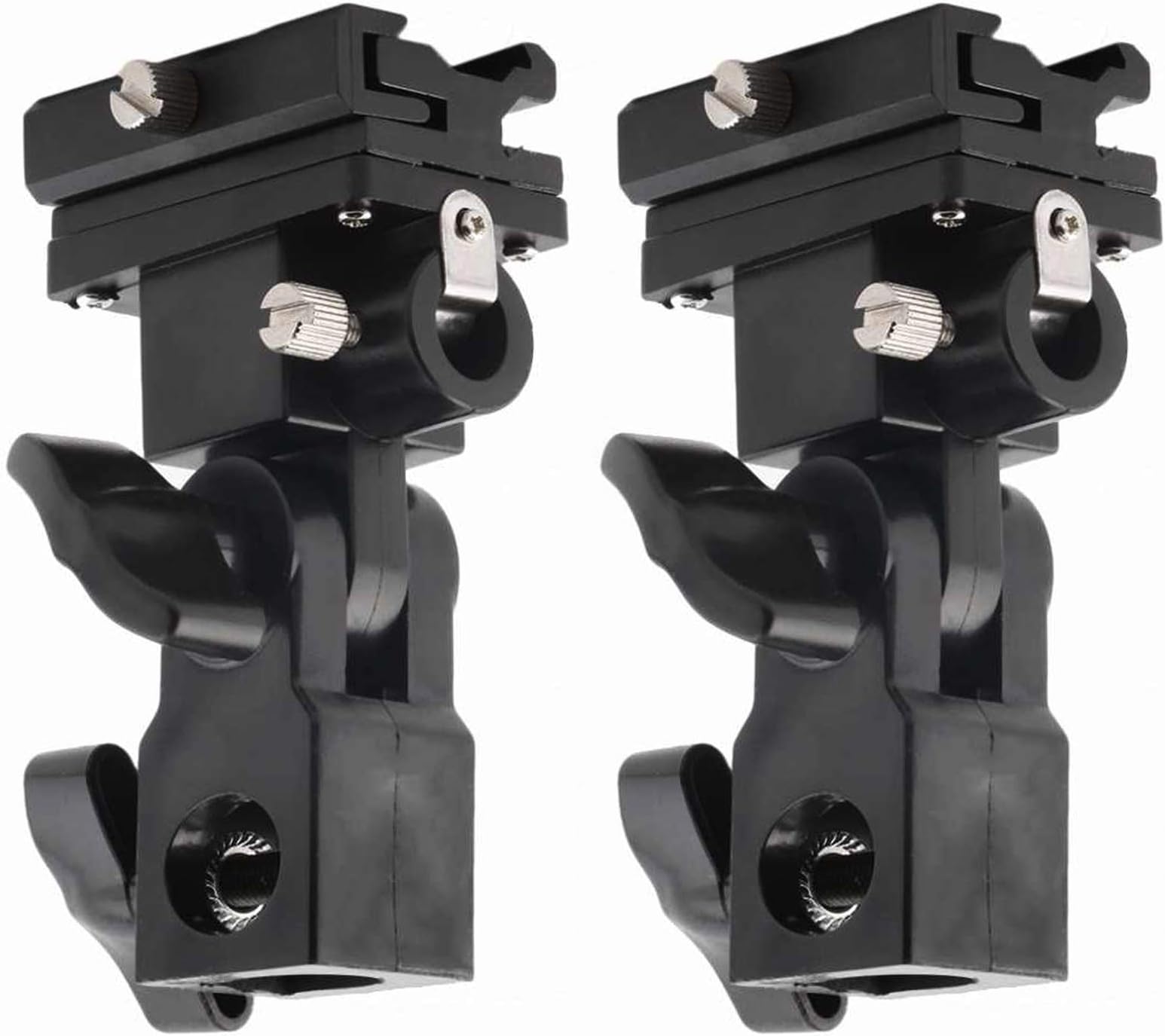 2(pk) Universal Swivel Hot Shoe Mount Flash Holder Type B Bracket Umbrella Lock For Light Speedlite Stand