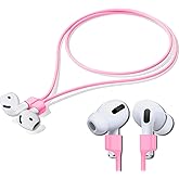 Inesore 1 Pack AirPod Strap with Magnetic,AirPod Lanyard Anti-Lost Cord for Sports Anti-Loss,Air Pods Accessories Compatible with AirPods 4, Air Pod Pro 2/1, Air Pod 3/2/1 -Rose Red