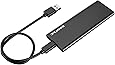 DMLIANKE Aluminum M.2 NGFF(B Key) to USB 3.1 Type-C M.2 SSD Enclosure Portable External Solid State Drive Enclosure (Doesn't Support NVME SSD) (Black)