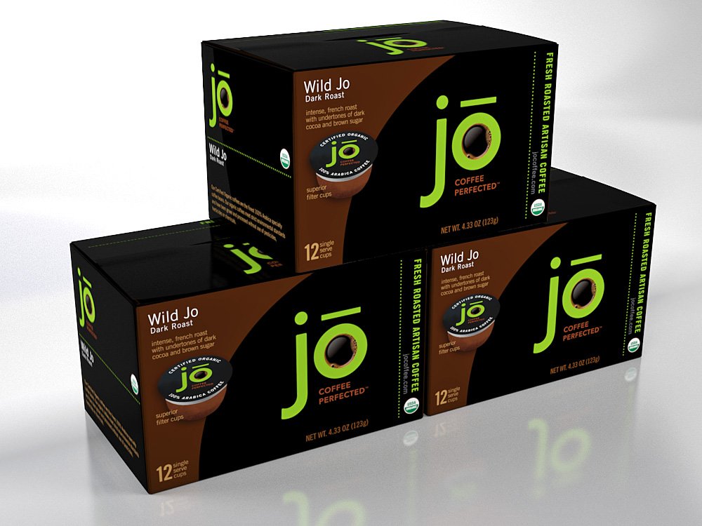 WILD JO: 36 Cup Organic Dark French Roast Single Serve Coffee for Kuerig K-Cup Brewers, Bold Strong Rich Wicked Good! Keurig 1.0 & 2.0 Eco-Friendly Cup, Our Most Popular, Non-GMO Gluten Free Coffee