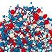 Sweets Indeed Sprinkles, Edible Sprinkle Mix, Perfect for Cake Decorations, Baking, Ice Cream, Cookies, Cupcake Topper (Patriotic)
