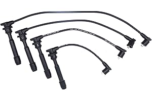 OXCANO 2750123A00 Ignition Spark Plug Wire Set Compatible with Hyundai Elantra 1996-2012 Tiburon 1997-2008 Tucson 2005-2009, Kia Soul 2010-2011 Spectra 2004-2009 Spectra5 2005-2009 Sportage 2005-2010