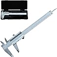 HDLNKAK Vernier Caliper 6 Inch, 6" Non Digital Caliper, 0-6Inch/0-150mm，0.001 inch/0.02mm High Precision Caliper, Measuring Caliper Tool