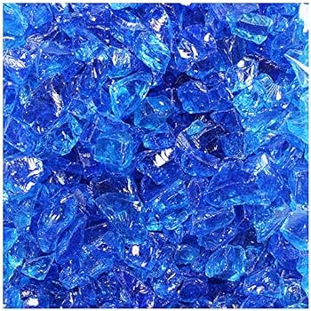 Celestial Fire Glass - Crushed, Tropical Blue (1/2