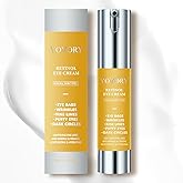 Retinol Eye Cream for Eye Bags - Rapid Under Dark Circles,Wrinkles, Fine Lines, Puffiness | Hydrating Anti-Aging Moisturizer Skin Care, Christmas gifts for Women and men 0.67 fl oz (Yellow)