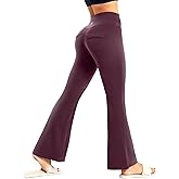 MaaGcc Women's Flare Leggings with Pockets Tummy Control Bell Bottom Leggings High Waisted Bootcut Yoga Pants