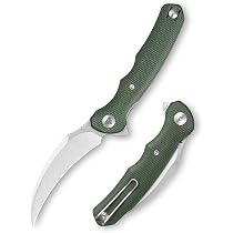 Amazon.com : TRIVISA knives - Lacerta-04G |Hawkbill Folding Knife ...