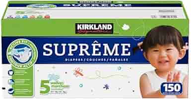 Kirkland Signature Supreme Diapers Size 5, Quantity 150 : Baby - Amazon.com Kirkland Signature Supreme Diapers Size 5, Quantity 150 : Baby - Amazon.com