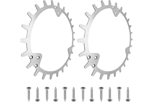 SYWAN Stainless Steel Robotic Lawnmower Spikes for Husq-Varna Automower 330/420/430X/435X/440/450X/435X AWD/550, Traction Improvement for Robot Lawnmower Wheel Size 252mm with 12pcs Screws