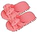 LEMNUY Women's Mop Slippers Washable, Microfiber Shoes Cover for Women, Office Home Indoor Hardwood Ceramic Floor Multi-Surface Polishing Clean Hair and Dusting, Pink Colors Size 6-9 (1 Pair)