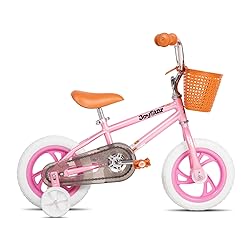 JOYSTAR 12 Inch Girls Bike with Training Wheels and