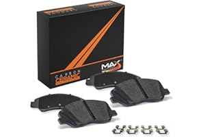 Max Advanced Brakes Front Brake Pad for 2021 2022 2023 Hyundai Elantra Exc N Line, Carbon Ceramic Pad w/Hardware