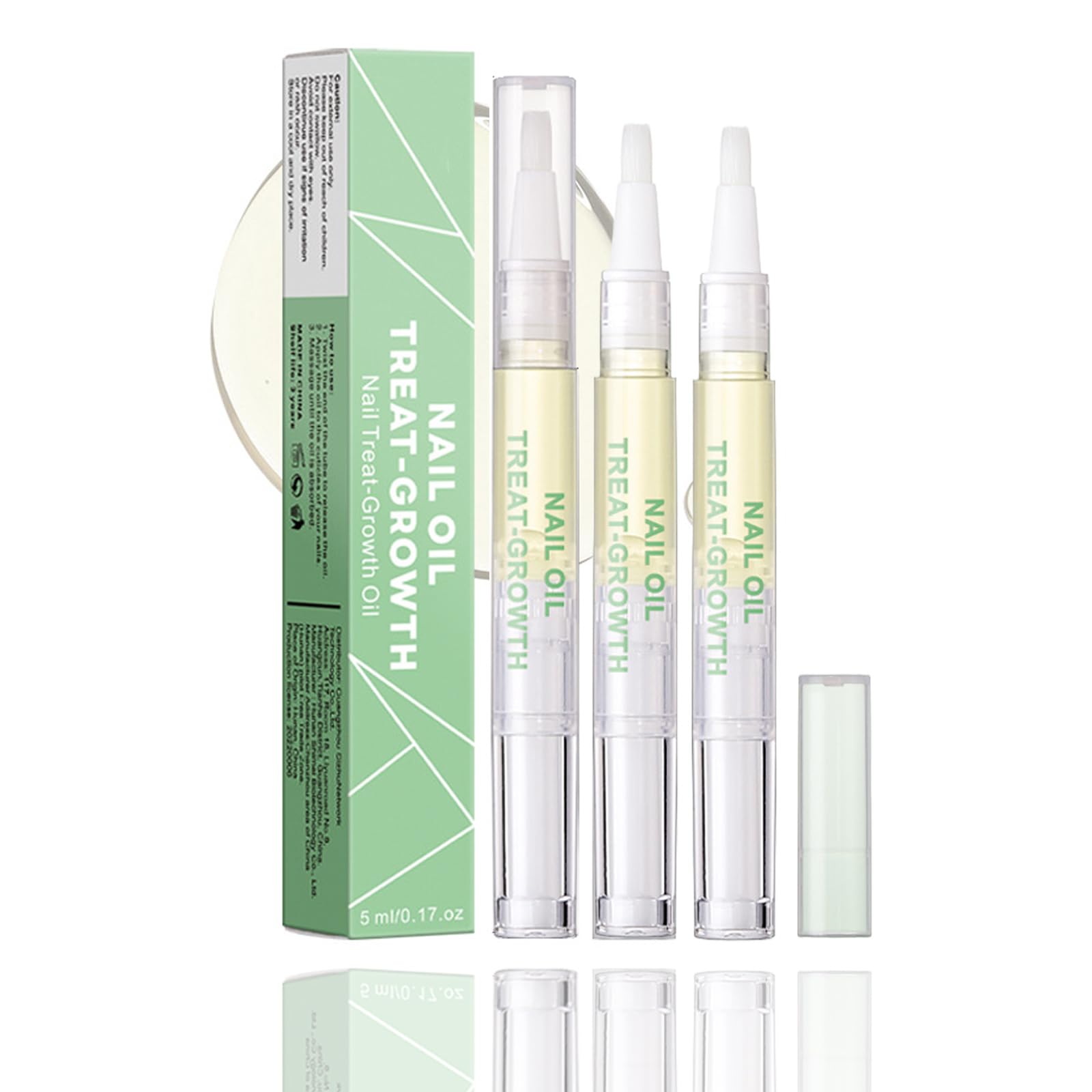 2 PCS Radiant Nail Growth Oil Pen - Cuticle and Nail Hydration Smooth Application Compact and Portable Design - Travel Friendly Quick Use Pen Applicator for Moisturize Dry Nails