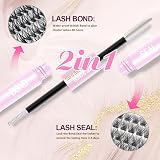 SIISTAS Lash Bond Seal DIY Cluster Eyelash Glue Extensions Strong Hold view 2