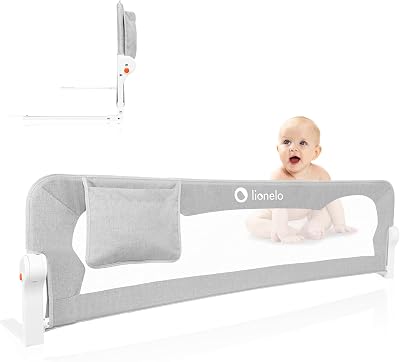 Lionelo Eva Bed Guard for Toddlers 150 x 42 cm Universal Folding Rail