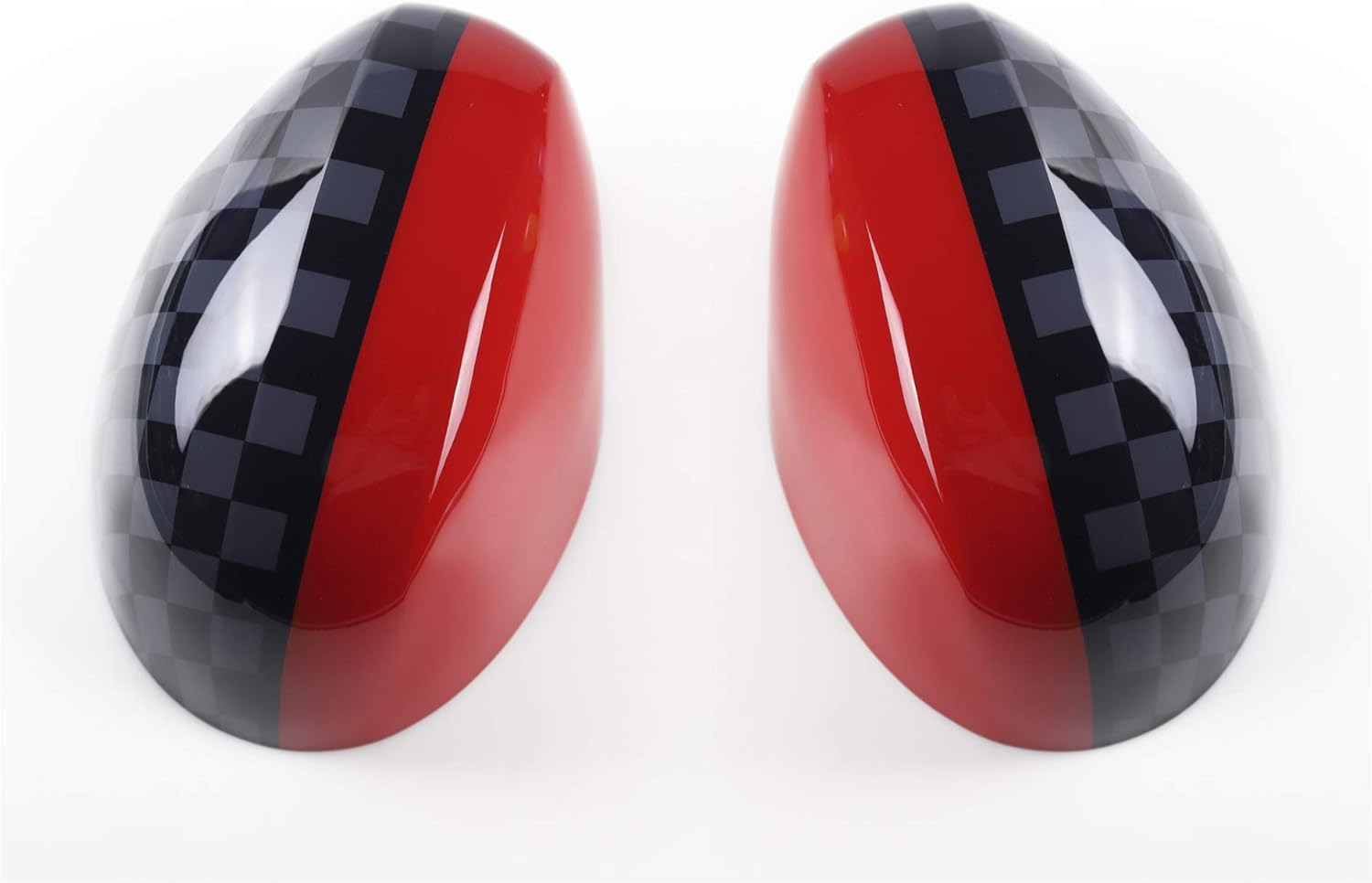 Side Rearview Mirror ABS Cover Trim Cap Shell for Mini Cooper F Series F54 Clubman F55 Hardtop F56 Hatchback F57 Covertible F60 Countryman (with Light Hole New Model 2020+, JCW)