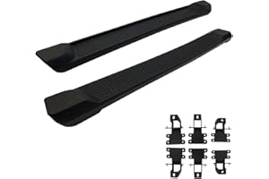 Galaxy Auto 6" Running Boards for 2019-24 Jeep JL 4-Door - Flat Side Steps Nerf Bars (Black)