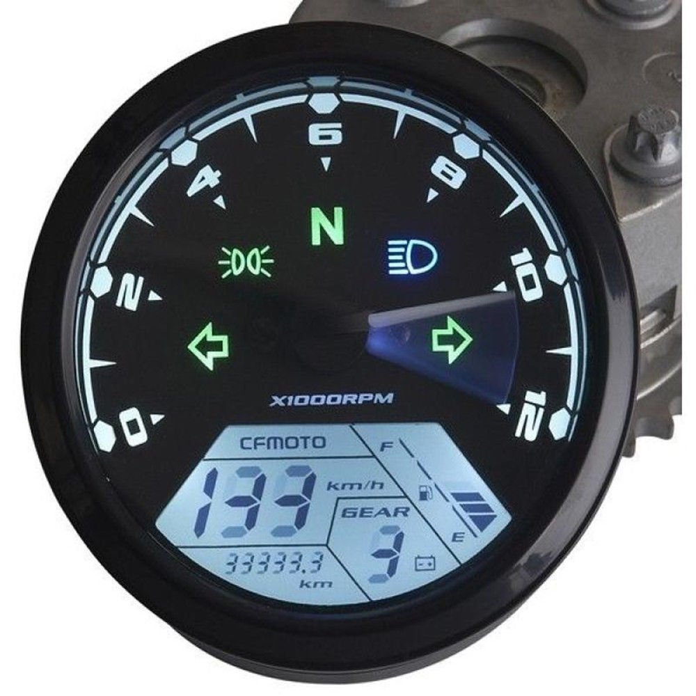 Amazon.com: IZTOSS MPH/KMH 124MPH/199kmh 12000 rpm LCD Digital Speedometer  Tachometer Odometer for 4 stroke 1/2/4 Cylinders Motorcycle: Automotive