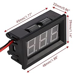 DROK 0.56 Inch DC 3-30V Digital Voltmeter Voltage