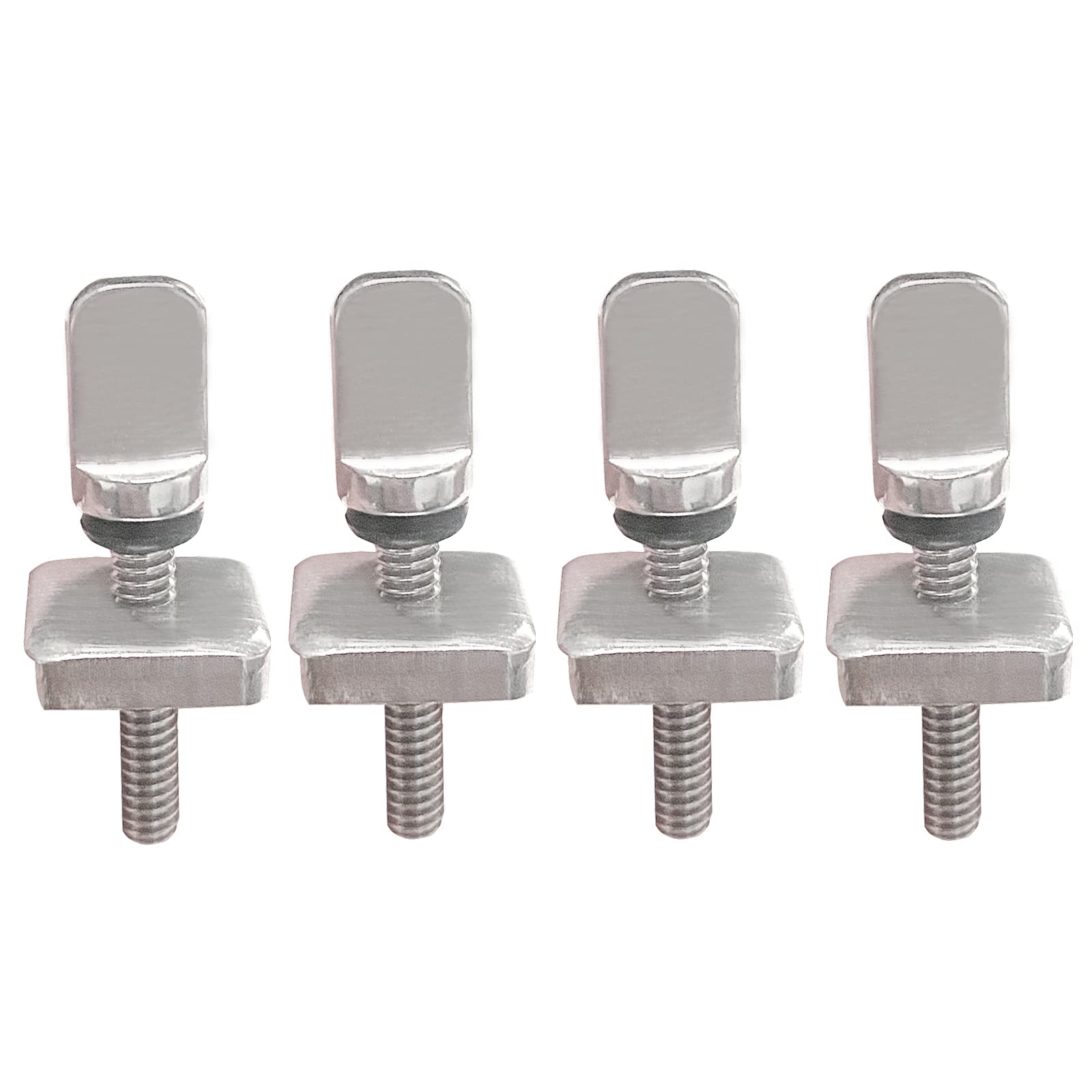 SyiXute 4 Pcs Surfboards Fin Screw,Stainless Steel Screw Surfboard Accessories for Surfboard Tail Flat Straight Brace Brackets,Long Board,Inflatable SUP,Paddle Boards,Silver