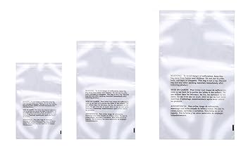 transparent bag with french writing