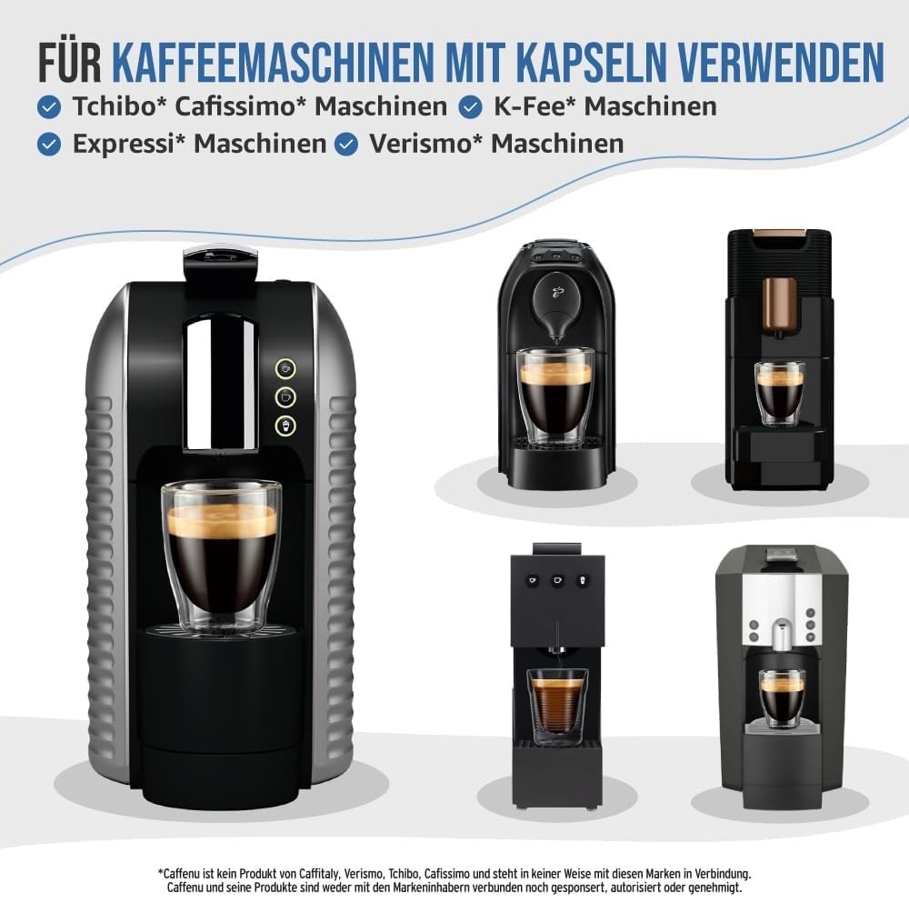 Caffenu Multipod Reinigungskapseln, für Tchibo Cafissimo, Caffitaly, K-fee, Verismo, Expressi, 4-Stück 6