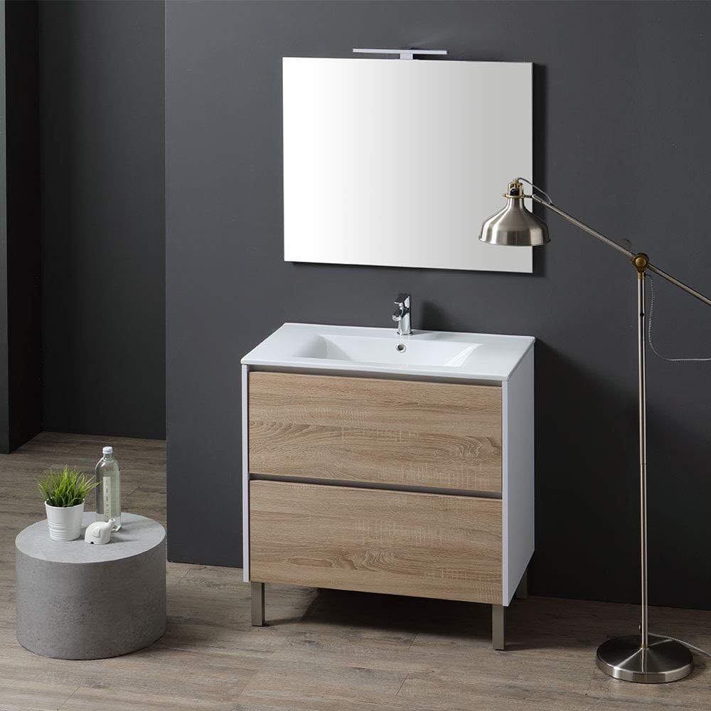 mobile bagno a terra doppio lavabo