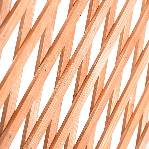 expanding portable fence wooden screen pet gate kid safety dog lawn patio garden