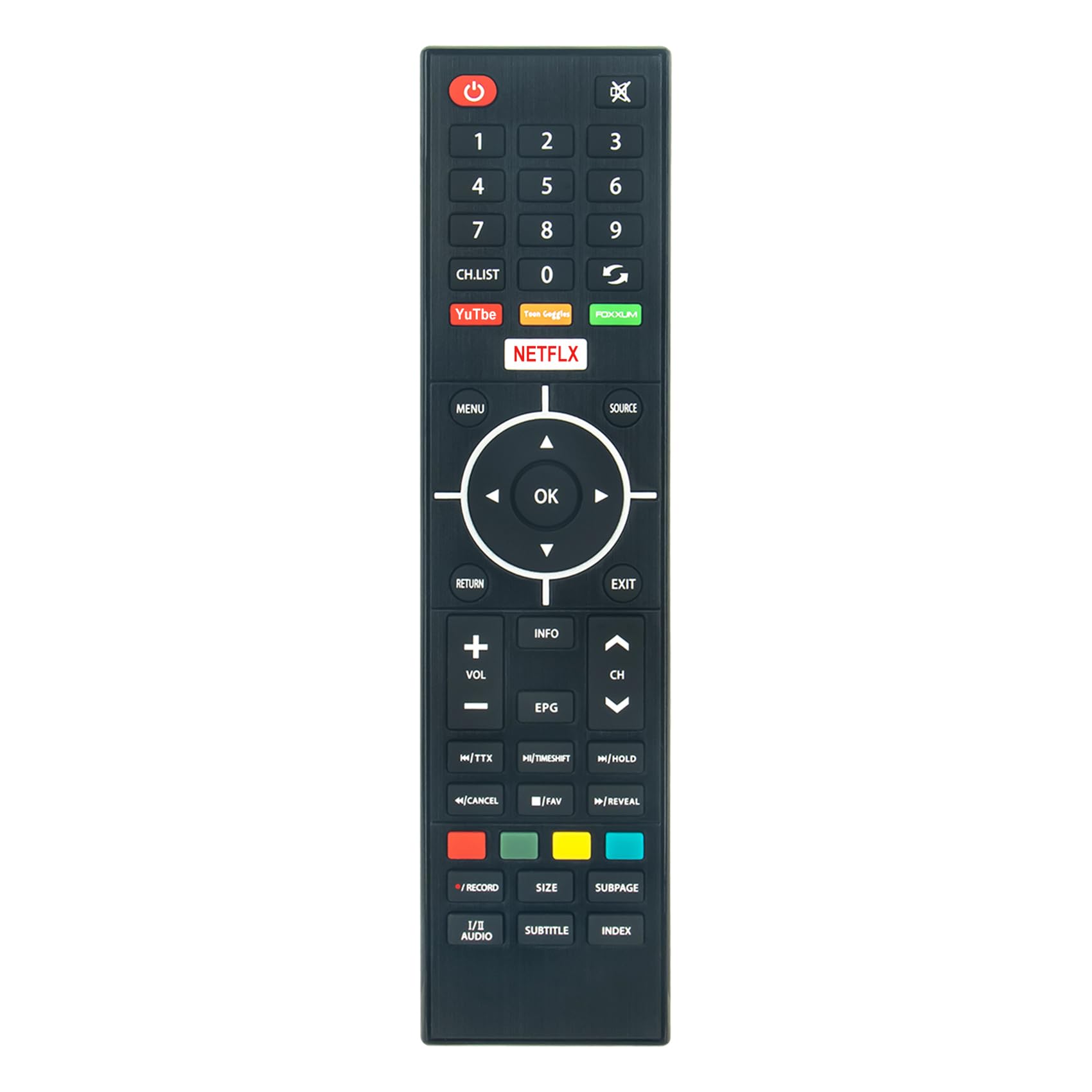 AULCMEET Remote Control Replace fit for VELTECH Bolva Denver NX-7588 NX-8238 LDS-3272 LDS-5070 NX-5586 LDS-4074 NX-4386 NX-6586 LDS-4368 NX-4986 NX-7586 VEL32SM01UK VEL40SM01UK