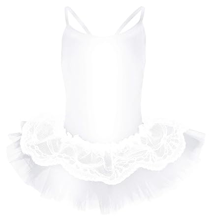 tanzmuster Kinder Ballett Trikot mit Tutu Antonia mit 3-lagigem Tüll und einer Lage Spitze. Ein zauberhaftes Ballettkleid für