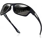 suoso Polarized Sports Sunglasses for Men: UV400 Protection Glasses Womens Wrap Around Goggles for Driving Fishing