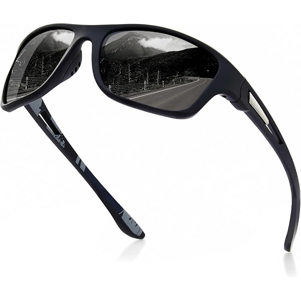 Dockers Men's Ian Sunglasses - Black Wayfarer Style With Polarized Smoke Lenses (57mm)
