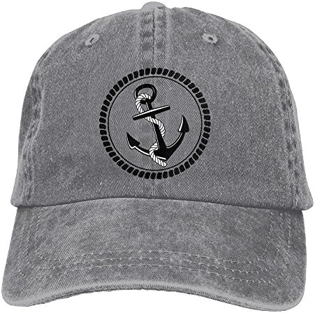 Purple Bfdfd Unisex Adjustable Trucker Hat Ship Anchor Cowboy Baseball Cap