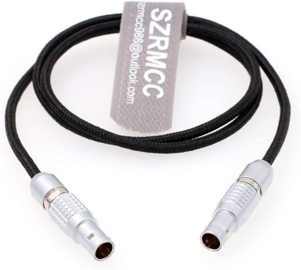 SZRMSZRMCC ARRI Alexa Red Camera to Teradek Bond SmallHD Paralinx Preston Transvideo Flexible Power Cable 2 Pin Male to 2 Pin Male (Straight Cable)