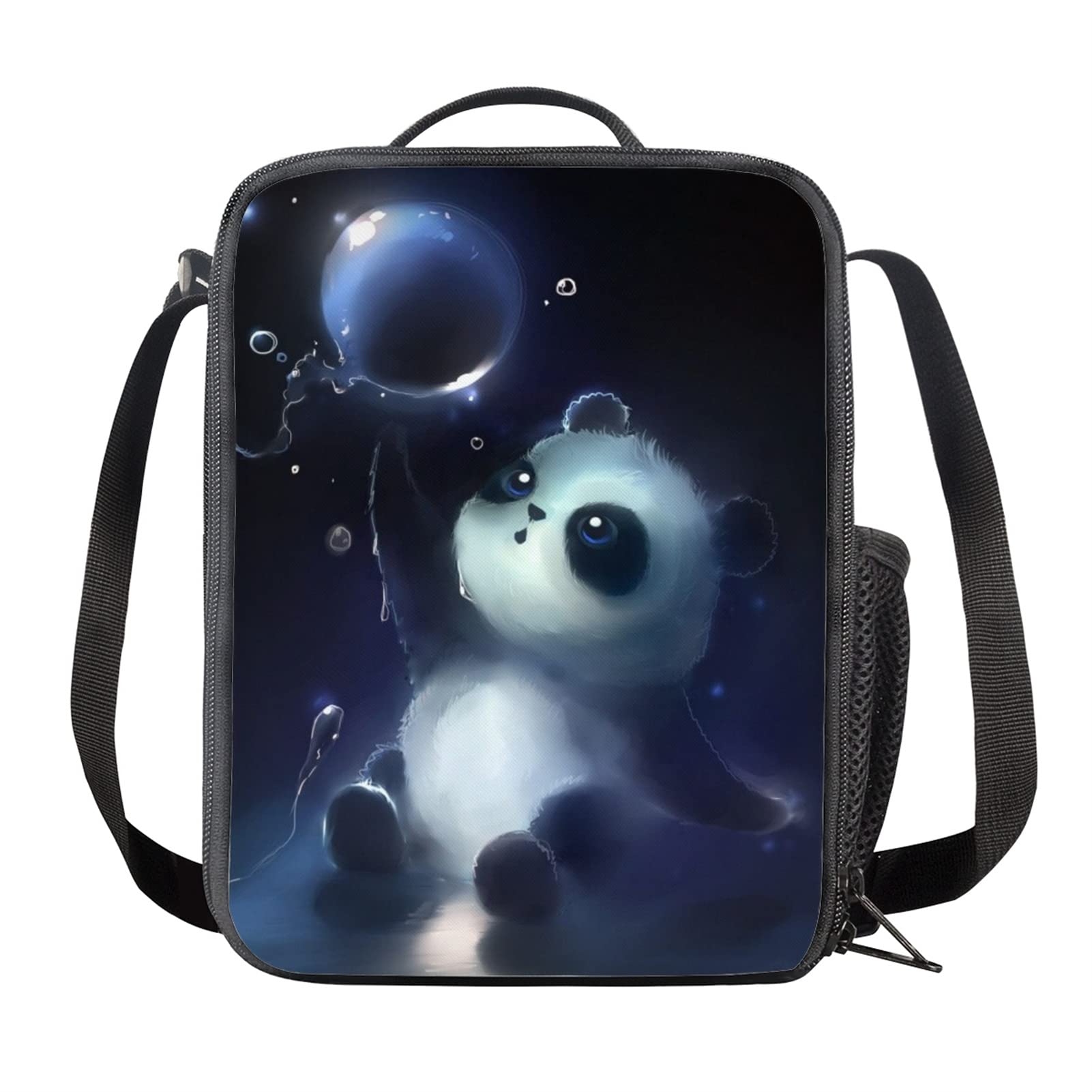 HELLHERO Adorable Panda Lunch Boxes for School Children Kids School Lunch Bag Adults Work Lunchbag Insulated Lunchbox Tote Meal Prep Pouch Travel Picnic Beach Camping