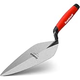 Goldblatt Pro London Brick Trowel, 11"x4-7/8", One-Piece Steel, Soft Grip | Classic London pattern blade for balanced control, rust-resistant coated surface, ergonomic handle, professional Masonry Tool