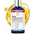 Lymphatic Drainage Massage Oil for Massage Therapy - Arnica Oil & Coconut for Post Surgery Recovery & Lymphatic Drainage Mass