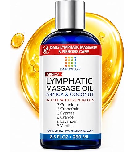 Amazon.com: Bruizex Arnica Coconut Lymphatic Drainage Massage Oil