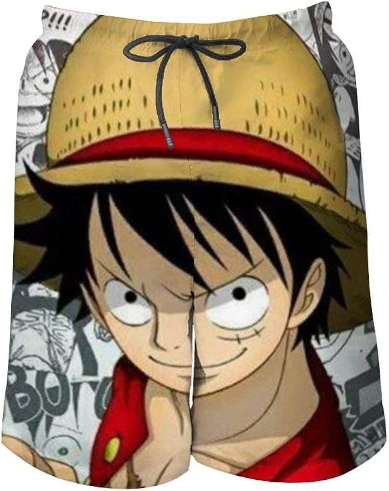 Monkey·D·Luffy Surf Men's Summer Beach Quick Dry Volley Swim Trunks