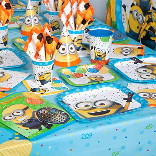 Despicable Me Minion Party Supplies and Decorations Dinner Paper Plates, Luncheon and Beverage