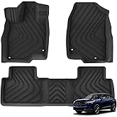 SMABEE Floor Mats for Acura RDX 2019-2026 All Weather TPE Floor Liners 1st and 2nd Row Car Mats Accessories Interior Black