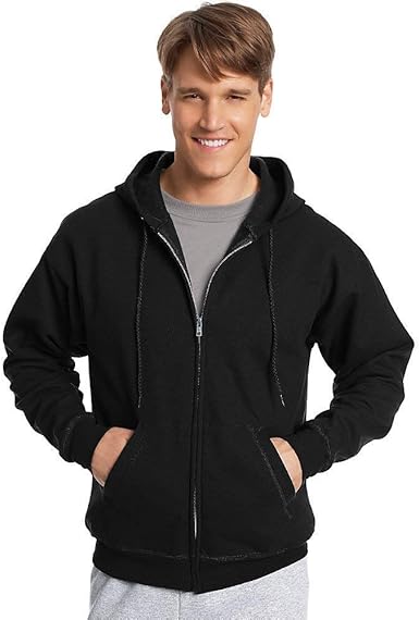 hanes full zip hoodie
