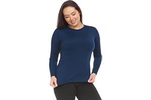 Thermajane Long Sleeve Thermal Shirts for Women Cold Weather, Womens Thermal Underwear Tops, Base Layer Women Thermal